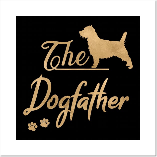 Cairn Terrier Dogfather, Funny, Dog father Wall Art by JollyMarten